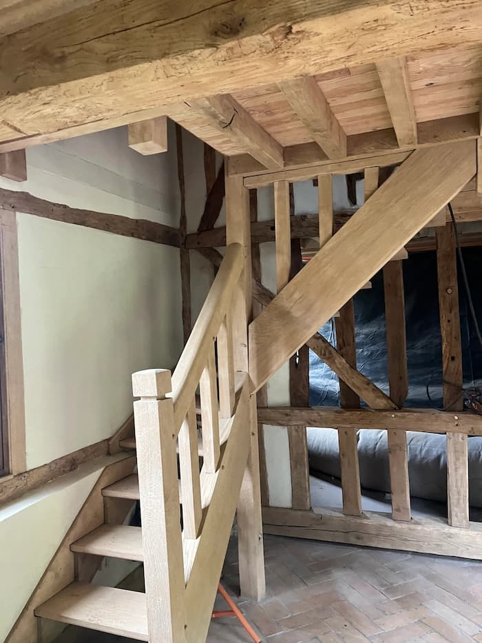 Aérogommage escalier Normandie